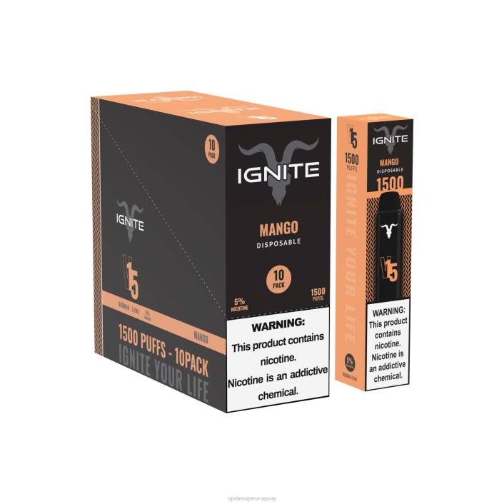 hielo azul IGNITE V15 paquete de 10 bolígrafos vaporizadores - IGNITE pod sabores PZ6T96