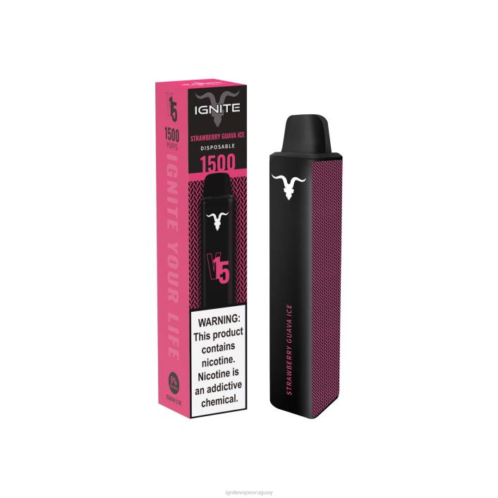 hielo de guayaba y fresa IGNITE V15 pluma vaporizador - IGNITE pod sabores PZ6T116