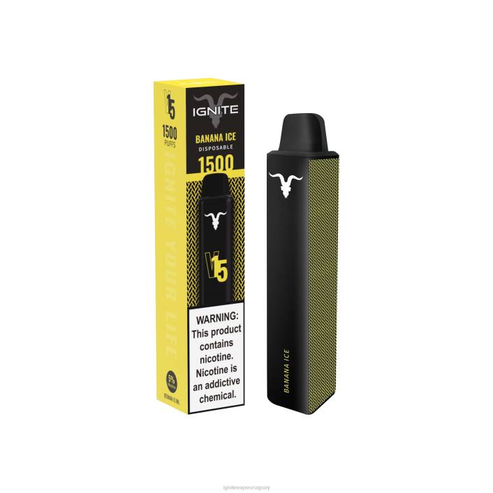 hielo de plátano IGNITE V15 pluma vaporizador - IGNITE vapes for sale PZ6T12