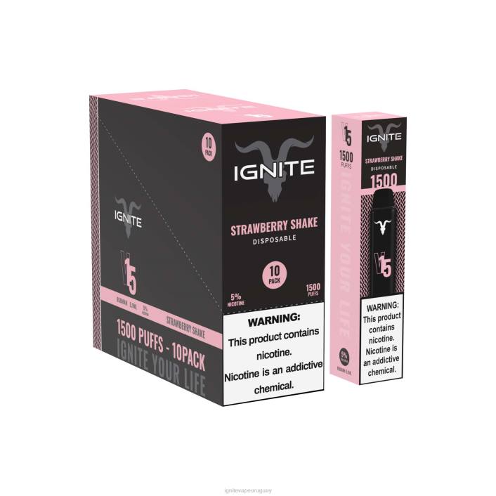 hielo de sandia IGNITE V15 paquete de 10 bolígrafos vaporizadores - IGNITE pod sabores PZ6T106