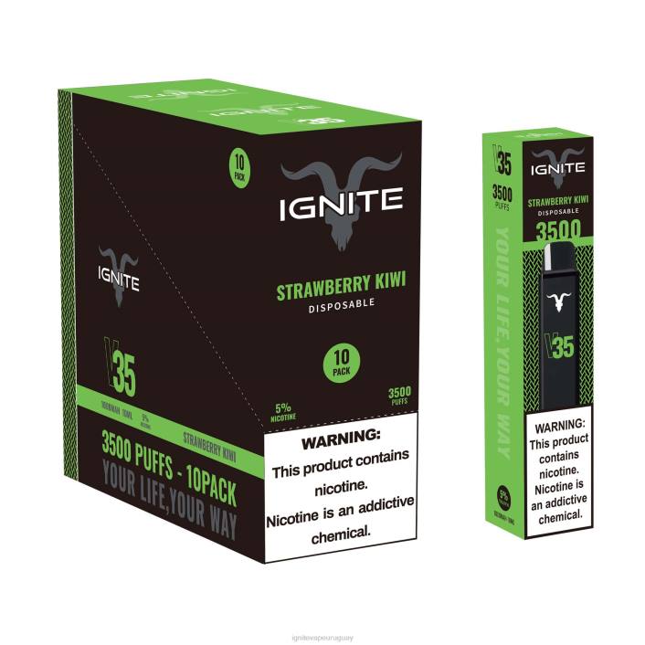 Fresa plátano IGNITE V35 paquete de 10 bolígrafos vaporizadores - IGNITE vaporizador PZ6T128