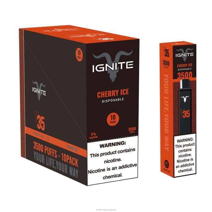 hielo de arándanos IGNITE V35 paquete de 10 bolígrafos vaporizadores - IGNITE vape and tobacco PZ6T119