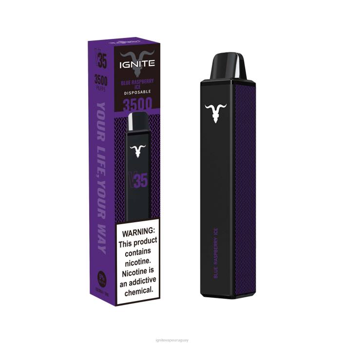 hielo de frambuesa azul IGNITE V35 pluma vaporizador - best IGNITE flavors PZ6T131