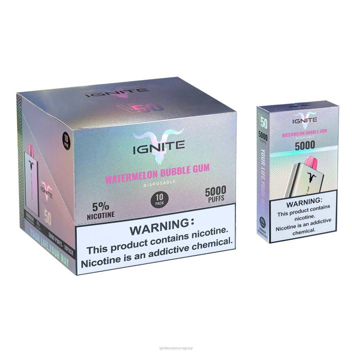 chicle de sandía IGNITE V50 paquete de 10 bolígrafos vaporizadores - IGNITE pods for sale PZ6T150