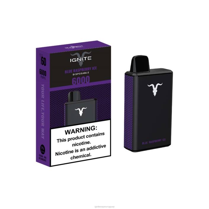 hielo de frambuesa azul IGNITE V60 pluma vaporizador - IGNITE pods for sale PZ6T30