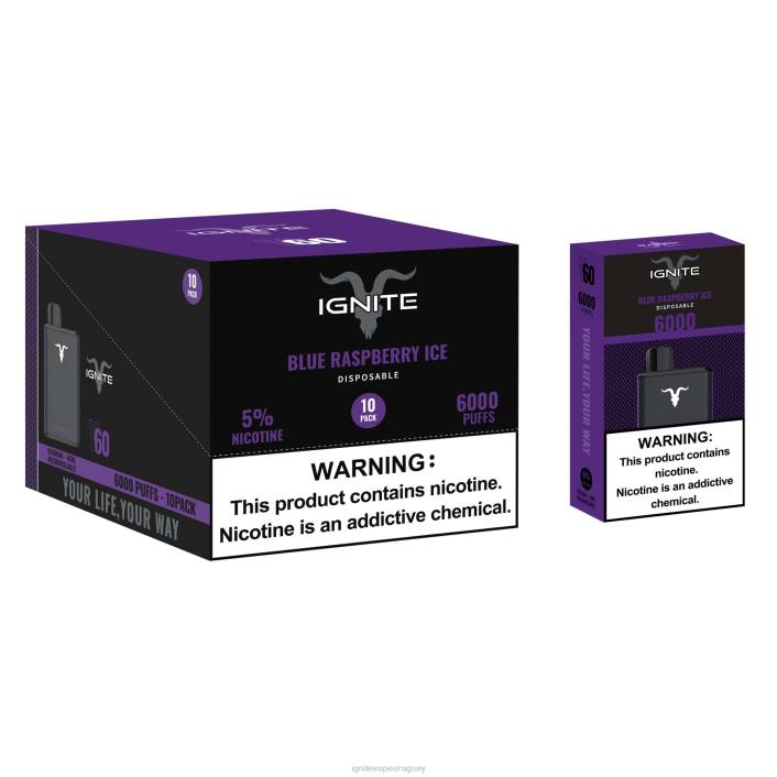 sandía manzana fresa IGNITE V60 paquete de 10 bolígrafos vaporizadores - IGNITE vape precio PZ6T25