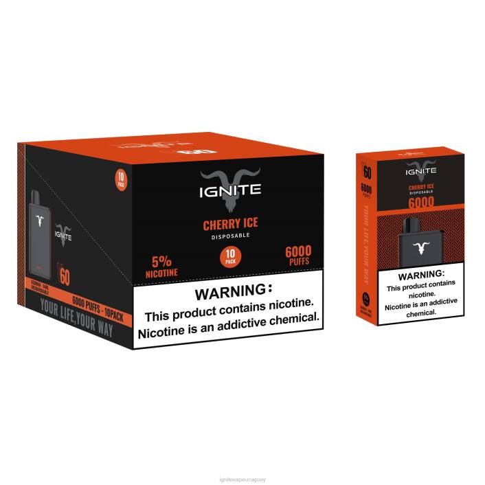 sandía manzana fresa IGNITE V60 paquete de 10 bolígrafos vaporizadores - IGNITE vape precio PZ6T25