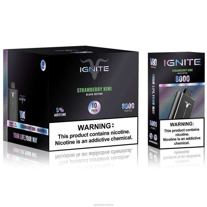 cereza de plátano IGNITE V80 paquete de 10 bolígrafos vaporizadores - IGNITE pod sabores PZ6T6
