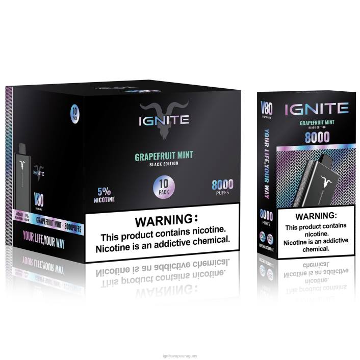 cereza de plátano IGNITE V80 paquete de 10 bolígrafos vaporizadores - IGNITE pod sabores PZ6T6